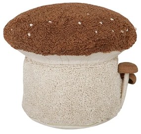 Fotoliu puf pentru copii cărămiziu/crem Boletus – Lorena Canals