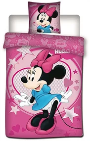 Disney Minnie Sweetheart husă de pat 140×200cm, 63×63 cm microfibră