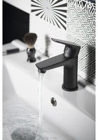 Baterie de lavoar Aqualine LOTTA negru mat