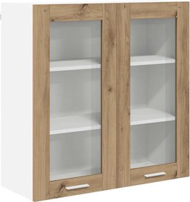 vidaXL Dulap suspendat Stejar Artizanal 80 x 31 x 80 cm Lemn compozit