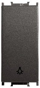 Intrerupator cu revenire 1 modul Thea Modular Panasonic, Negru