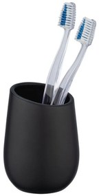 Pahar ceramic pentru periuțe de dinți BADI, gri, Wenko