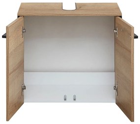 Dulap sub chiuvetă în culoare naturală suspendat cu aspect de lemn de stejar 53x60 cm Quickset 395 – Pelipal