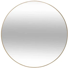 Oglindă rotundă aurie ALICE, Ø 76 cm