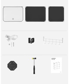 Raft modular cu compartimente BOXIFY, negru