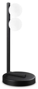 Lampa de masa LED design minimalist Ping pong tl2 negru