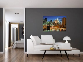 Tablou - Pod cu New York (90x60 cm)