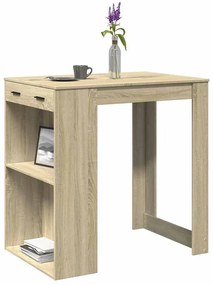 vidaXL Masă de bar, stejar Sonoma, 102x70x103,5 cm, lemn prelucrat