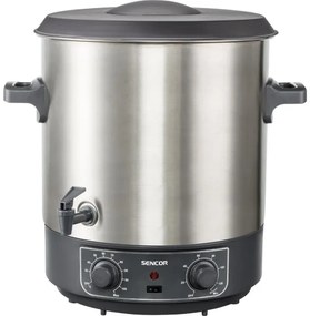 Sencor - Oală pentru conservare 27 l, 1800 W/230 V, inox/gri