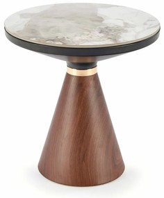 Masa de cafea Collins S, gri/nuc