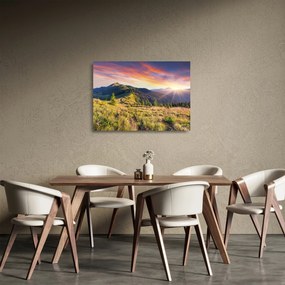 Tablou pe sticlă - Peisaj forestier (70x50 cm)