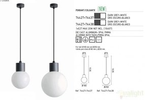 Pendul exterior 74427+glob diam.18cm 74437 MOON