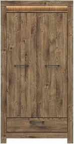 Dulap TORIN, stejar ribbecK, PAL, cu 2 usi si un sertar, 102x62x200 cm