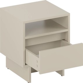 Noptieră Zolia 40 cm cu sertar pe plintă - cașmir
