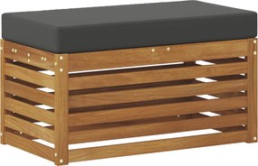 vidaXL Bancă de exterior natural 80 x 43 x 37 cm Lemn Solid de Acacia