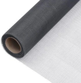 vidaXL Plasă de sârmă, gri, 60x2000 cm, fibră de sticlă