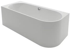 Cada freestanding Kreiner Andrea 175x75 cm finisaj alb stanga lipita de perete BTW