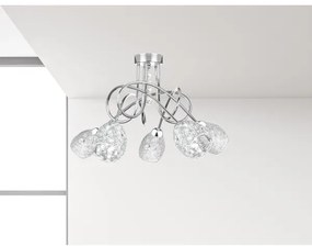 Lustră aplicată TWIST CRYSTAL 5xE14/40W/230V