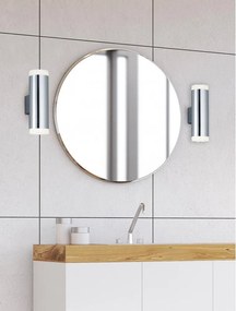 Aplică de perete argintiu-lucios LED Ray – Trio