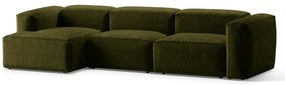 Coltar 4 locuri Bergamo velur reiat L344 cm