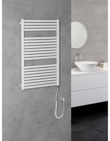 Radiator portprosop electric pentru baie Aqualine TONDI-E 400W/230V 97 cm alb