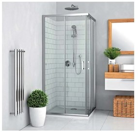 Cabina de dus dreptunghiulara cu usi glisante Roth Lega Line LLS2 100x80