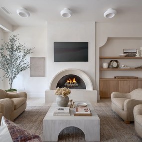 Plafoniera realizata manual din ceramica alba Annie