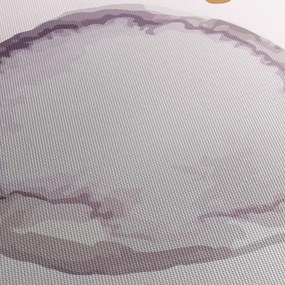 Tablou - Minimalism violet N⁰4 (cu ceas) (90x30 cm)