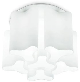 Plafoniera moderna design lux diametru 56cm, COMPO PL6 BIANCO 125503
