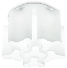 Plafoniera moderna design lux diametru 56cm, COMPO PL6 BIANCO 125503