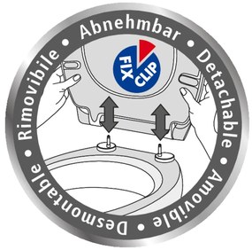 Capac WC 38 x 45 cm Easy-Close (cu închidere automată) Droplets – Wenko