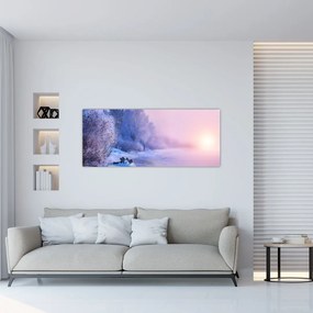 Tablou - Râu înghețat (120x50 cm)