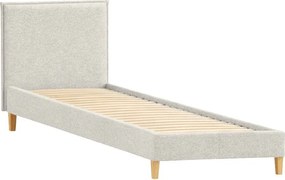 Pat bej tapițat cu somieră 90x200 cm Tina – Ropez