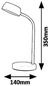 Veioza LED, lampa de masa design modern Berry roz
