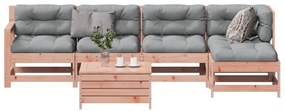 vidaXL Set mobilier de grădină cu perne, 6 piese, lemn masiv Douglas