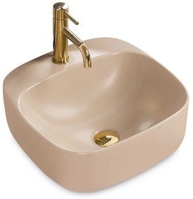 Lavoar Luiza ceramica sanitara Beige Mat – 42 cm