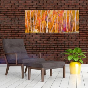 Tablou - Pădurea toamna (120x50 cm)