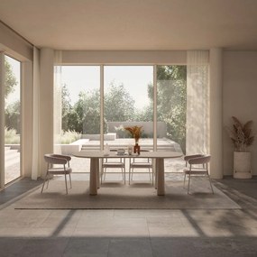 Măsuță de cafea bej cu blat din lemn de pin 110x220 cm Nahia – MOME