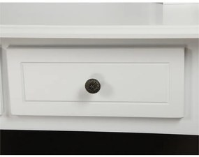 Măsuță decorativă cu scaun RODES NEW, albă