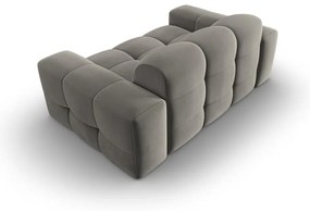 Canapea gri cu tapițerie din catifea 156 cm Kendal – Micadoni Home