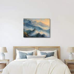 Tablou - Peisaj montan pictat (70x50 cm)