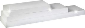 Polita GANA FY 11044-1, alb lucios, 120x25x5 cm