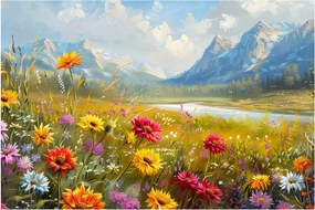Tablou - Peisaj pictat (90x60 cm)