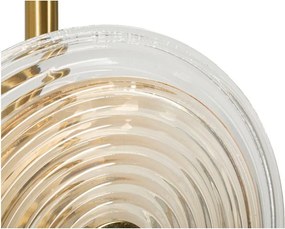 Lampadar auriu cu abajur din sticlă (înălțime 170 cm) Venice – Mauro Ferretti