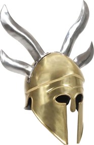 vidaXL Coif războinic grec aspect antic, joc de rol, alamă, oțel