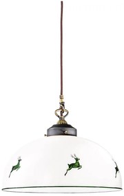 Lustră pe cablu Kolarz 731.32.102 NONNA 1xE27/75W/230V d. 36 cm verde