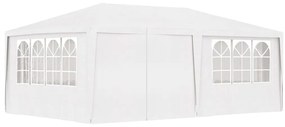Cort de petrecere profesional cu pereti alb 4 x 6 m 90 g/m²
