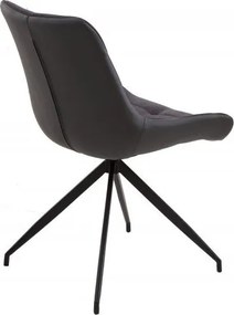 Set 2 scaune stil retro Divani gri inchis