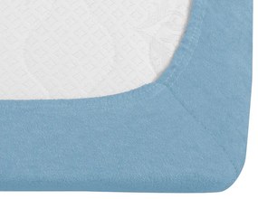 Cearsaf Frotir cu elastic EXCLUSIVE 160 x 200 cm albastru deschis