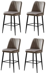 Set de scaune de bar Vento Cappuccino and Black, 4buc., 4 buc